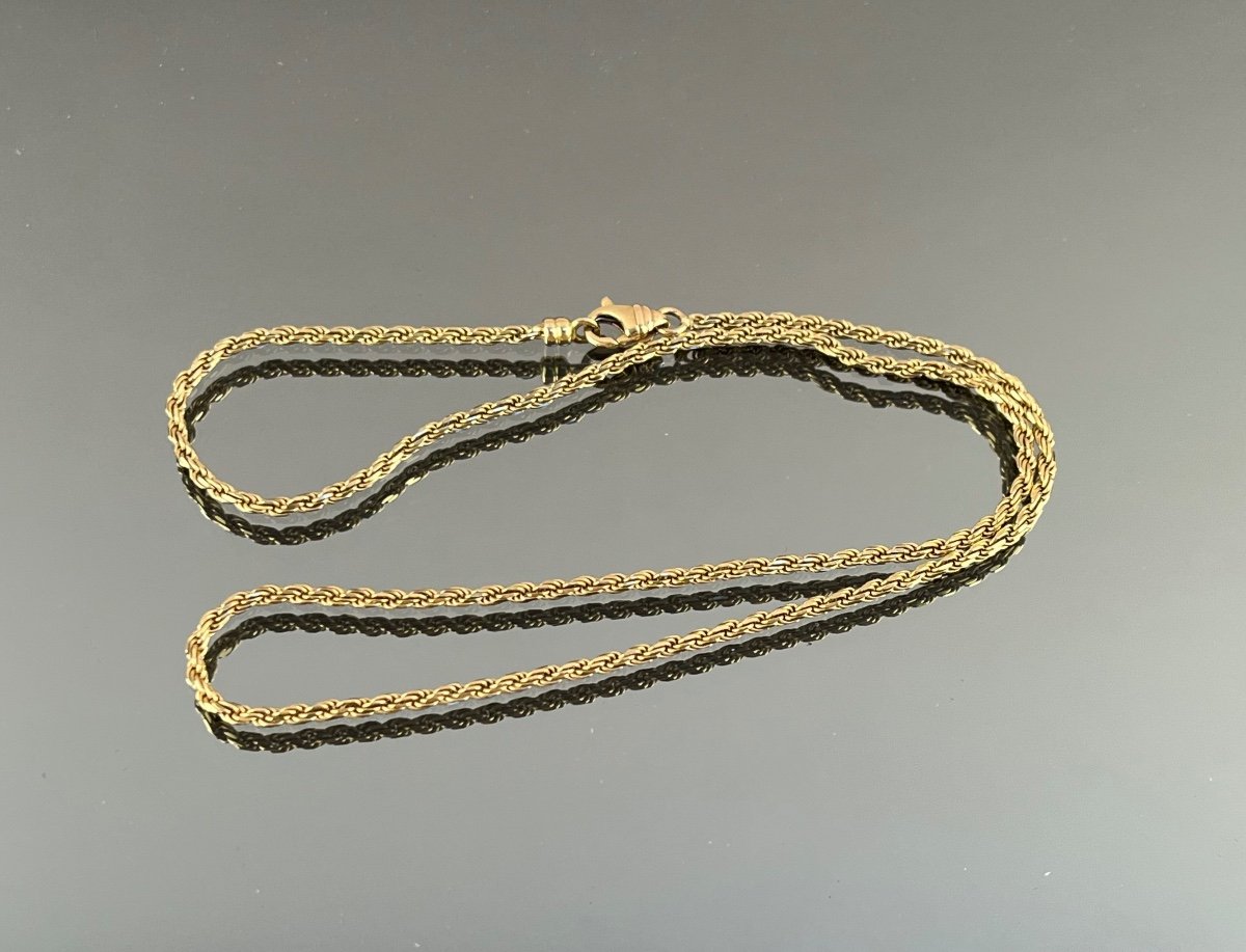 Gold Rope Mesh Chain-photo-2