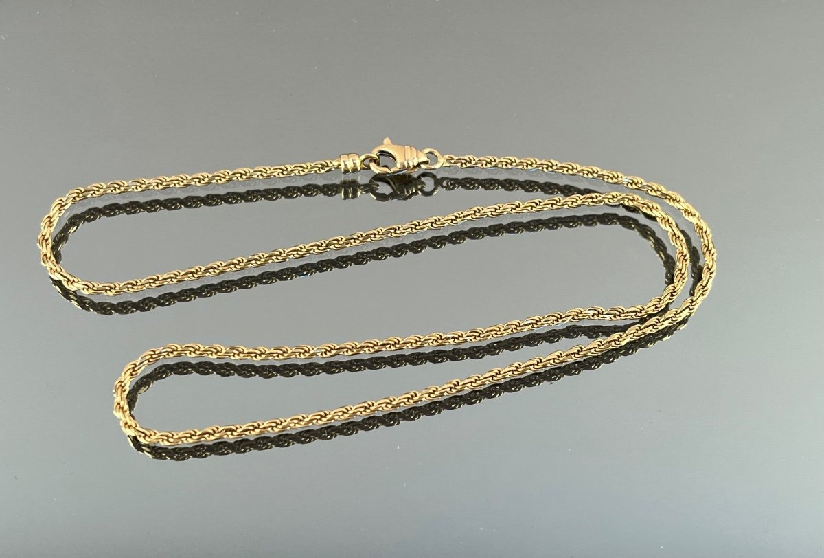 Gold Rope Mesh Chain-photo-3