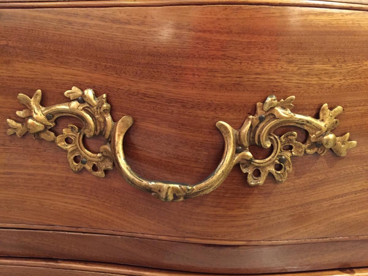 Commode Port Mahogany Louis XV-photo-3