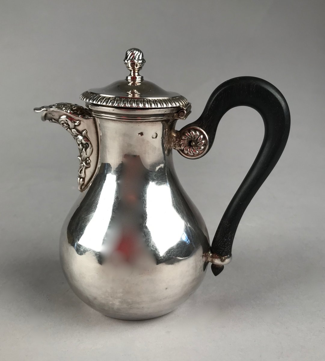 Small Egoist Jug With A Flat Bottom In Silver 1833-1838-photo-2