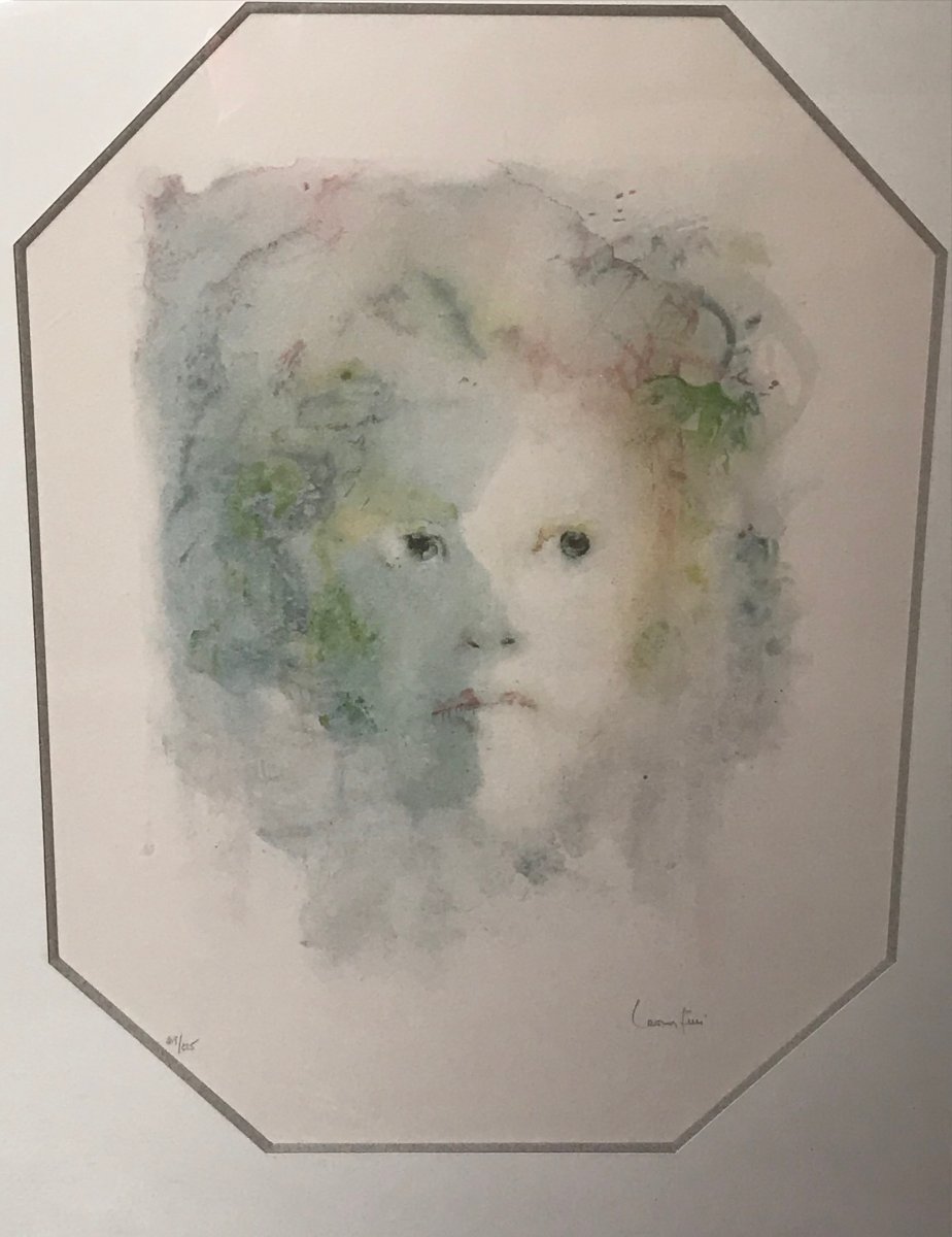 Léonor Fini, Lithographie Visage-photo-1