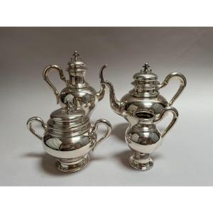 End Of XIXth Century Silver Tea And Coffee Service