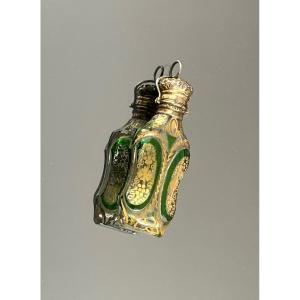 Louis-philippe Period Crystal And Silver-gilt Salt Bottle 