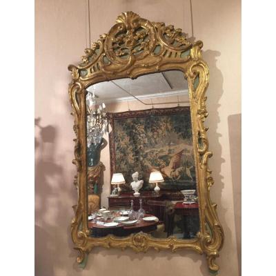 Mirror In Golden Wood Louis XV