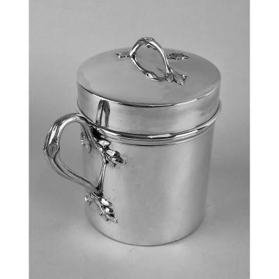 Odiot à Paris 1865-1894 Silver Covered Milk Pot