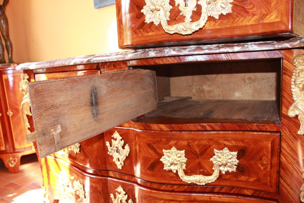 Louis XV Commode, Stamped By Pierre Denizot-photo-1