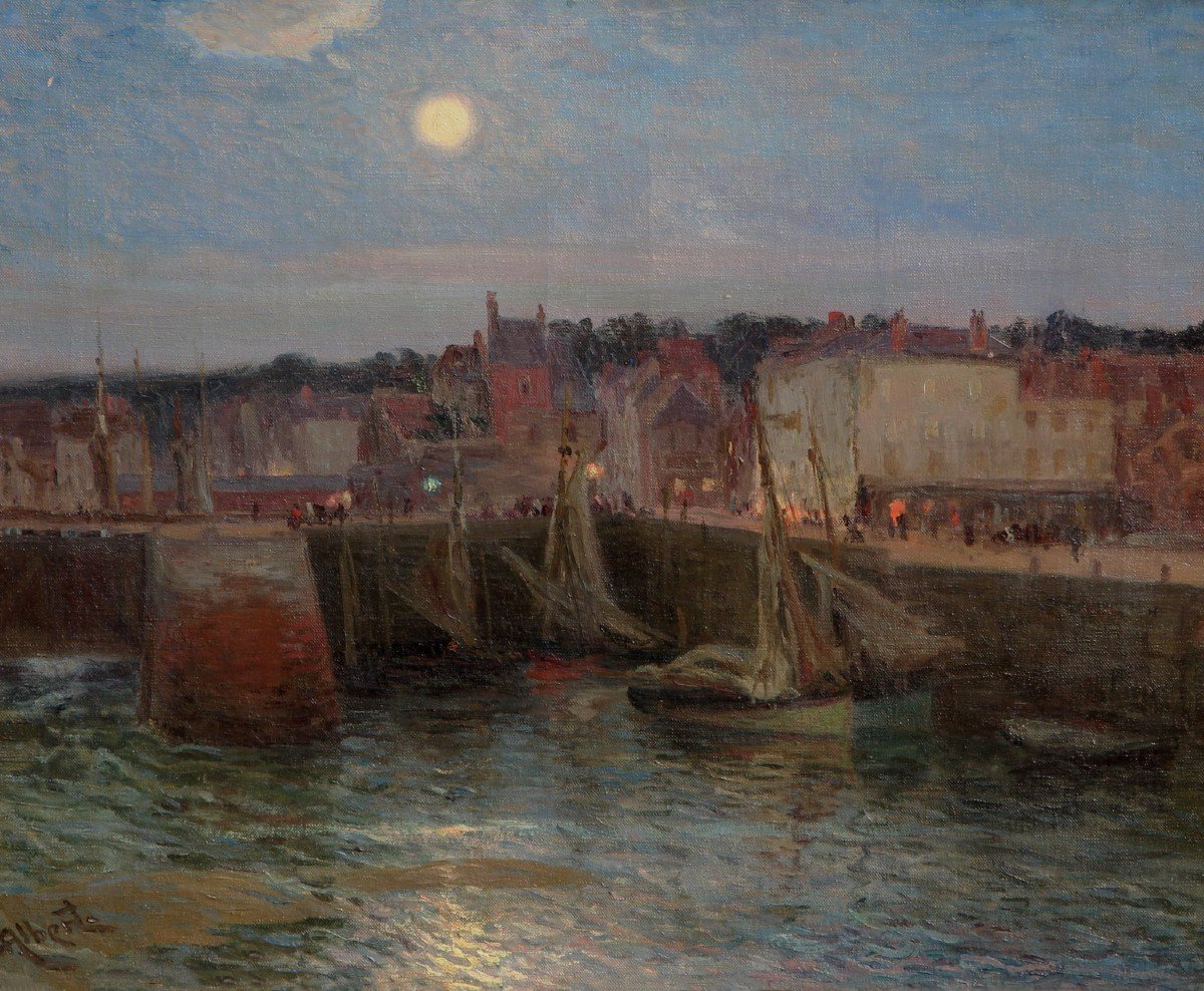 Gustave Albert (1866-1905)  Le Port De Honfleur 