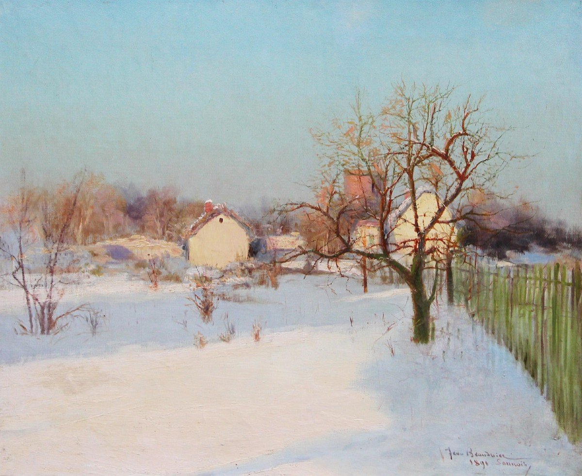 Jean Beauduin (1851-1916)  Neige Et Soleil à Sannois, 1890