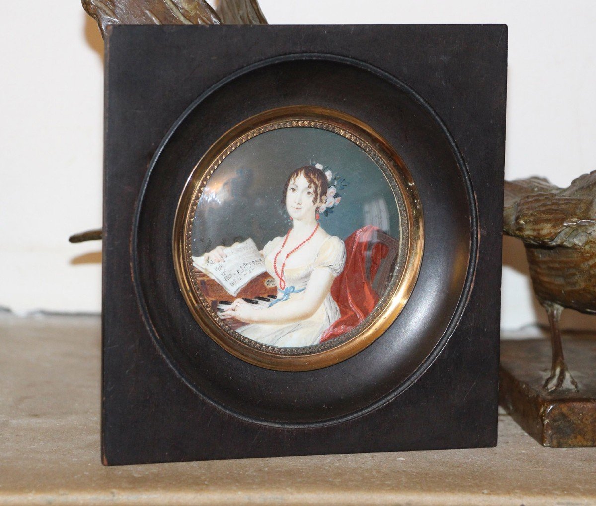 Miniature, Portrait Of A Woman As A Musician,-photo-2