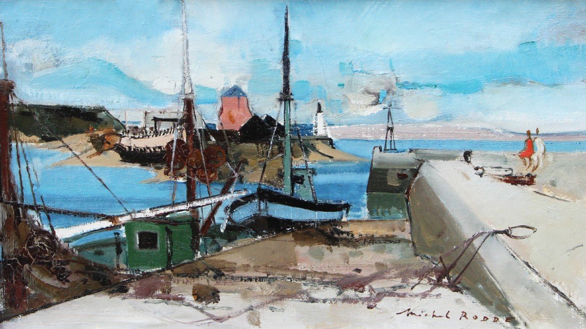 Michel Rodde (1913-2009) Le Port De Camaret 