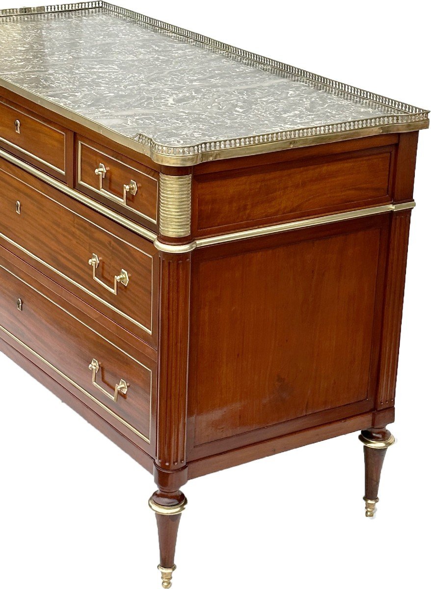 Commode D’époque Louis XVI Estampillée J.caumont-photo-2