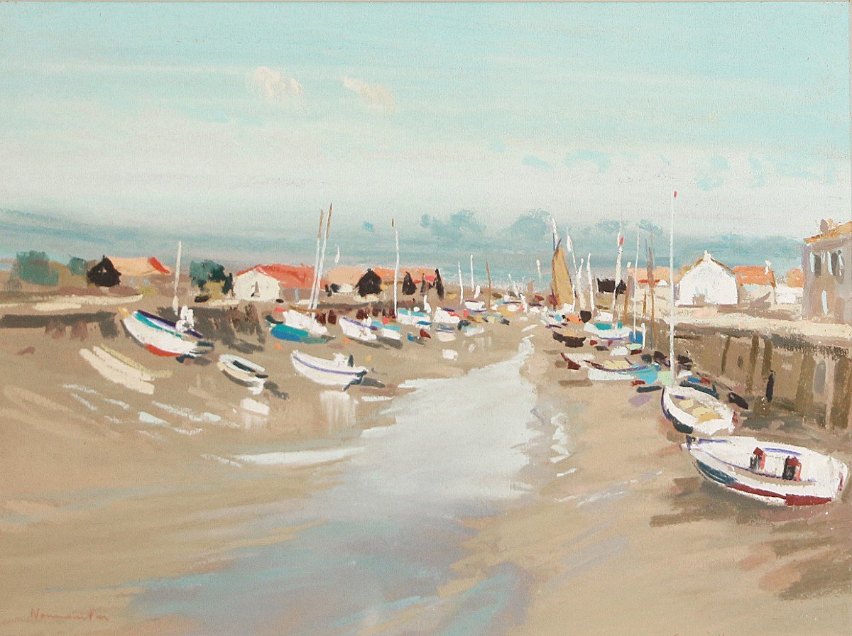 Jacques Coquillay, Official Painter Of The Navy, Noirmoutier 