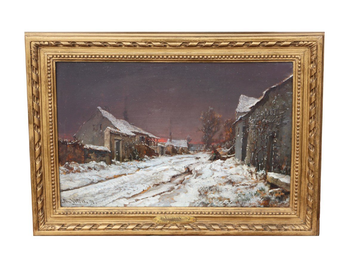 Alexandre-rené Veron (1826-1897) Winter 1892, Marlotte Near Fontainebleau -photo-2