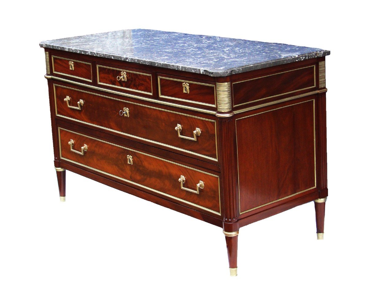 Importante Commode D’époque Louis XVI -photo-2