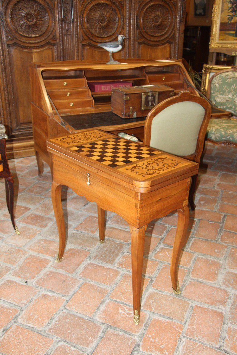 Louis XV Period Double Top Games Table-photo-2