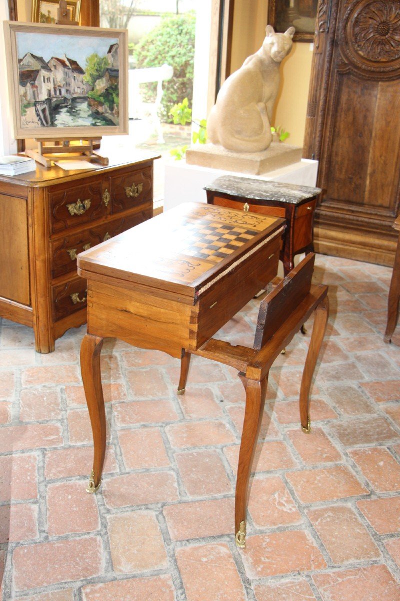 Louis XV Period Double Top Games Table-photo-1