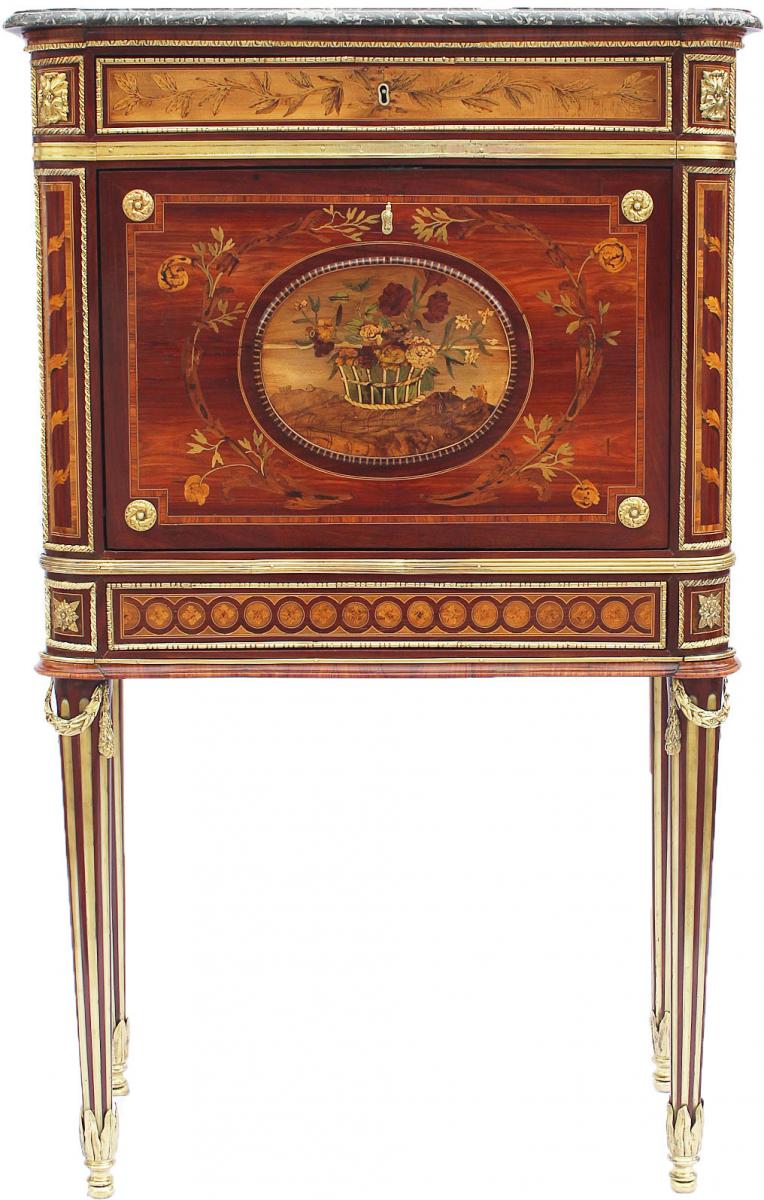 Secrétaire En Cabinet D’époque Louis XVI-photo-2