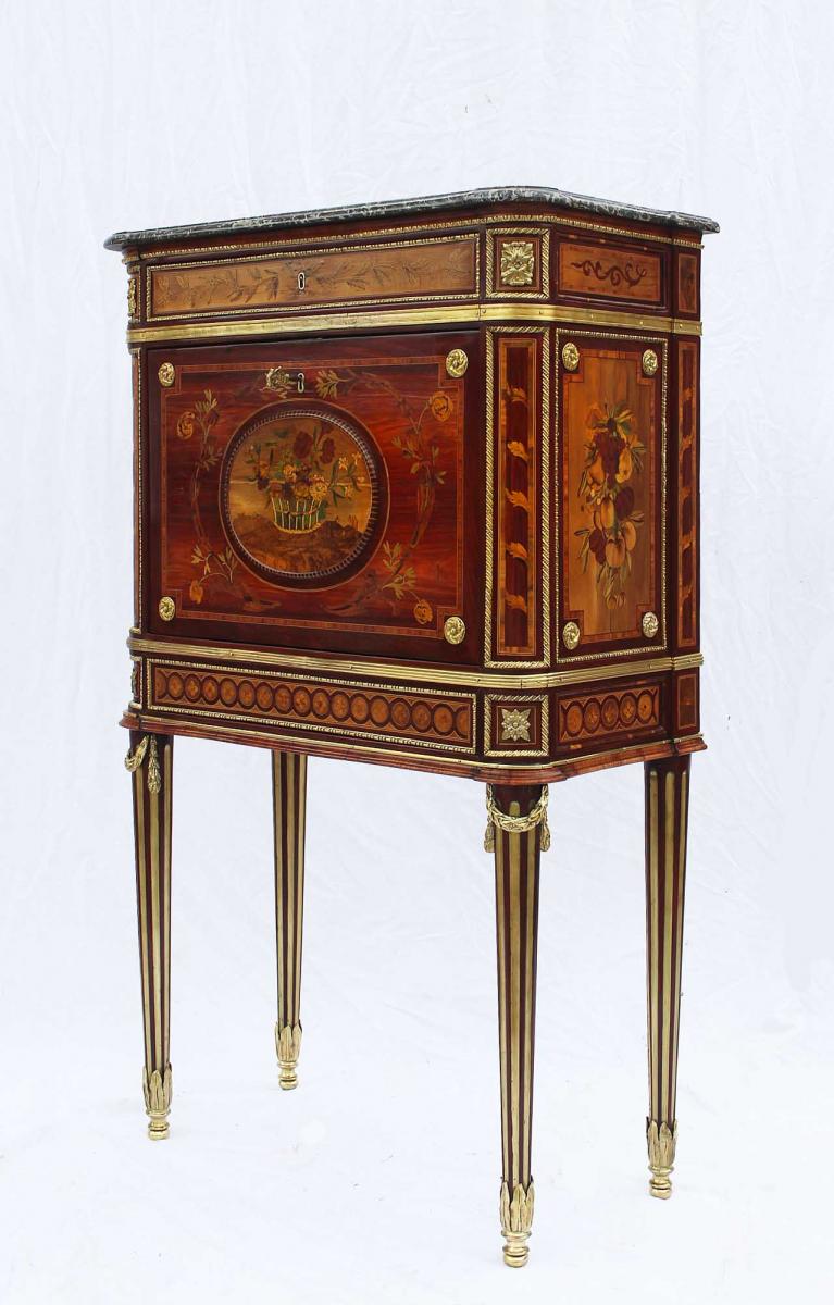 Secrétaire En Cabinet D’époque Louis XVI-photo-1