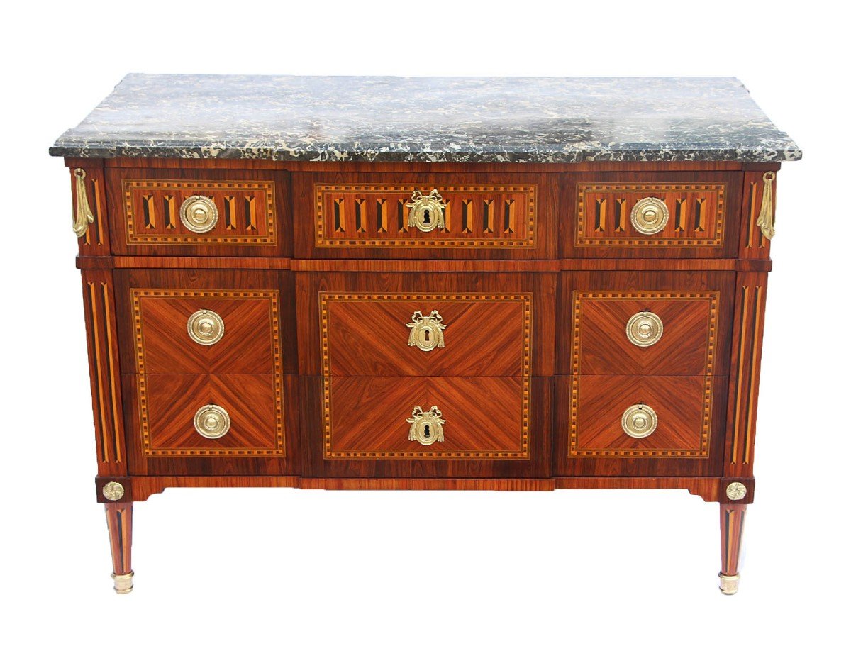 Commode D’époque Louis XVI, Estampillée Courte-photo-2