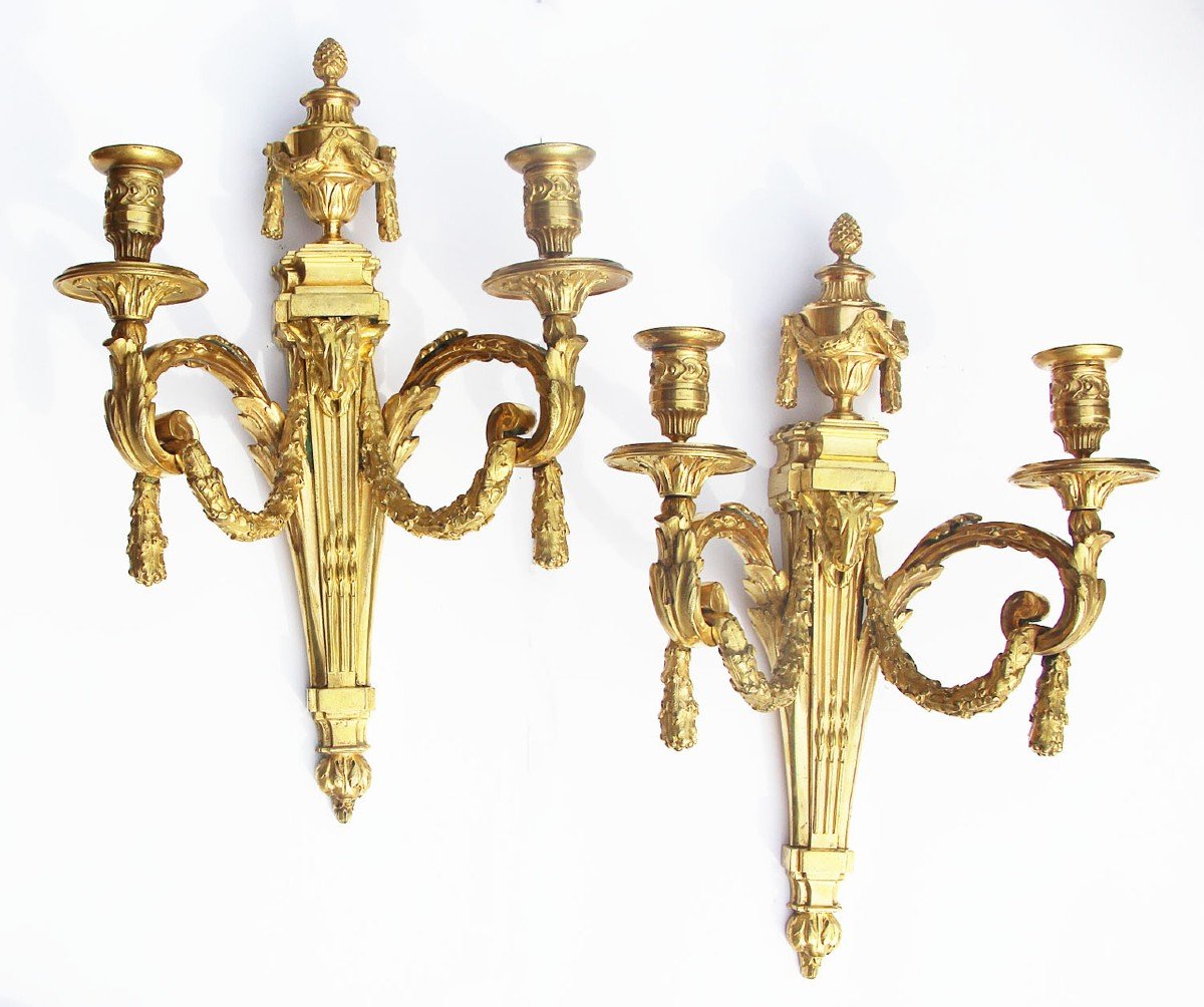 Paire d'Appliques d'époque Louis XVI