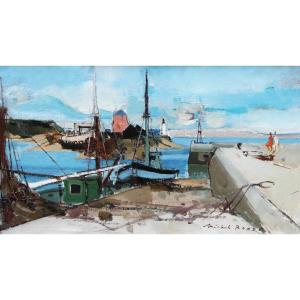 Michel Rodde (1913-2009) Le Port De Camaret 