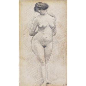 Albert Marquet (1875-1947) Standing Nude Pencil 