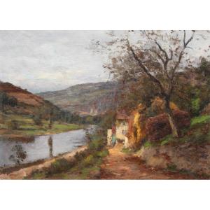 Jean Massé (1856-1950) La Vallée De La Marne (circa 1910)