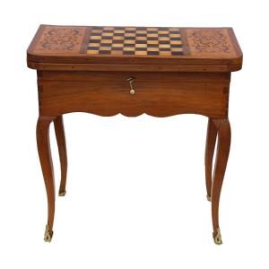 Louis XV Period Double Top Games Table