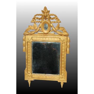 Miroir à Fronton D’époque Louis XVI 