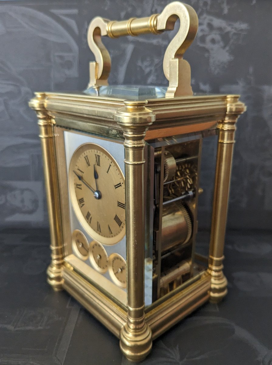 Grande Sonnerie Carriage Clock By Drocourt -photo-2