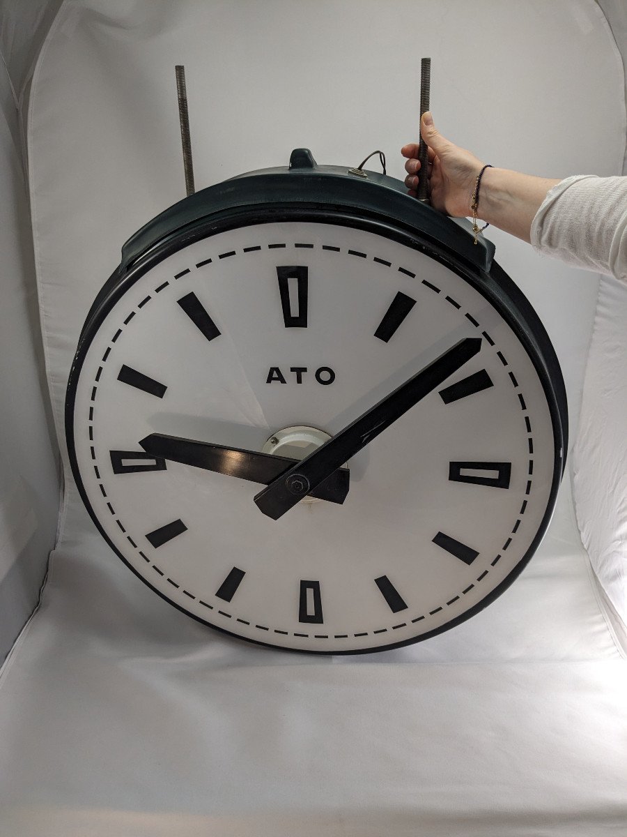 Ato Double Sided Factory Clock-photo-2