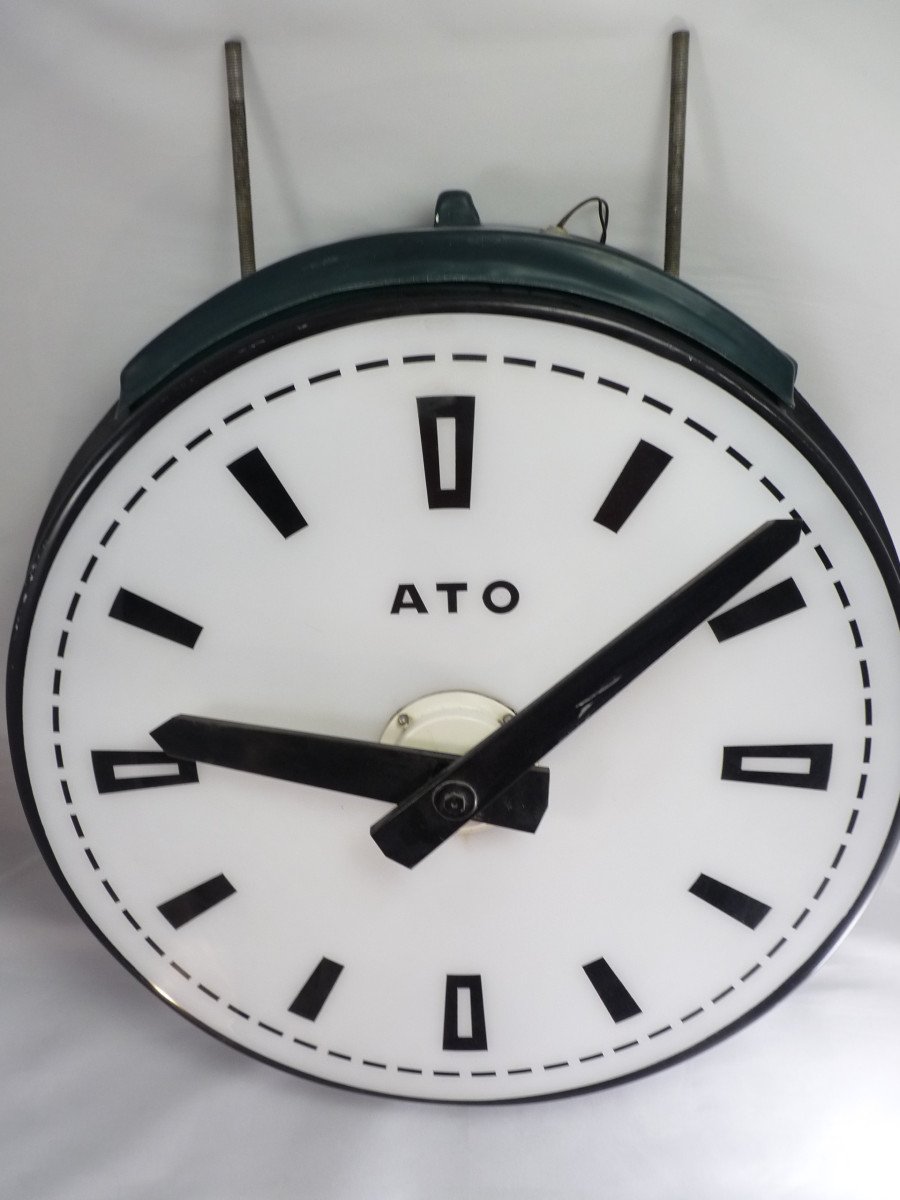 Ato Double Sided Factory Clock-photo-1