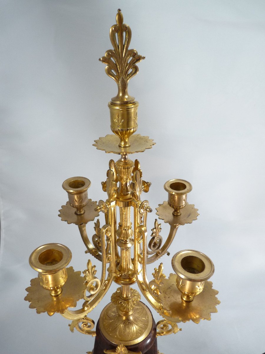 Garniture de chemin&eacute;e Napol&eacute;on III-photo-7