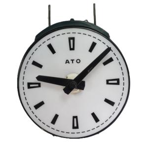 Horloge d'usine double face ATO