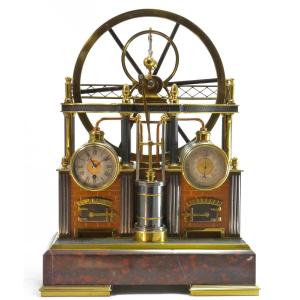 Great Wheel Steam Engine, Industrial Automaton Clock