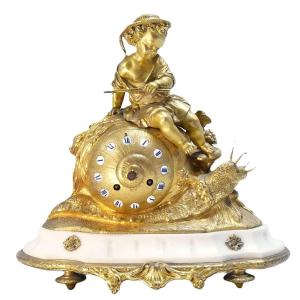 Pendule à l'escargot d'époque Napoléon III