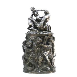 Covered Silver-plated Bronze Urn: The Abduction Of Hippodamia