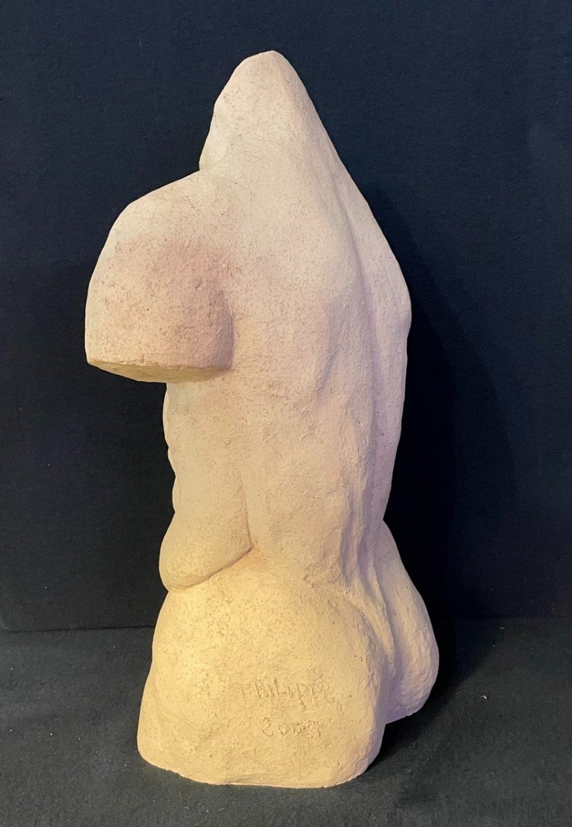 Philippe Conficconi. Antique Man Bust,  Terracotta -photo-3