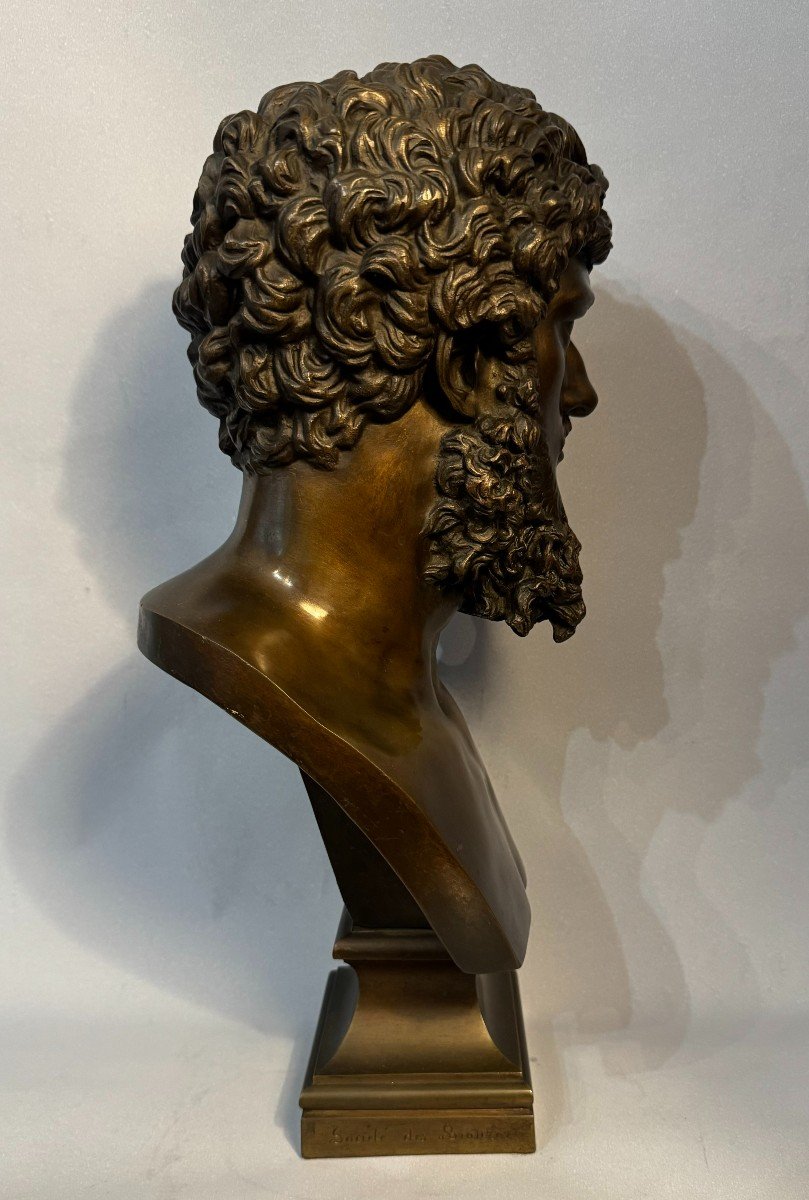 LUCIUS VERUS, buste en bronze de l’empereur romain-photo-4