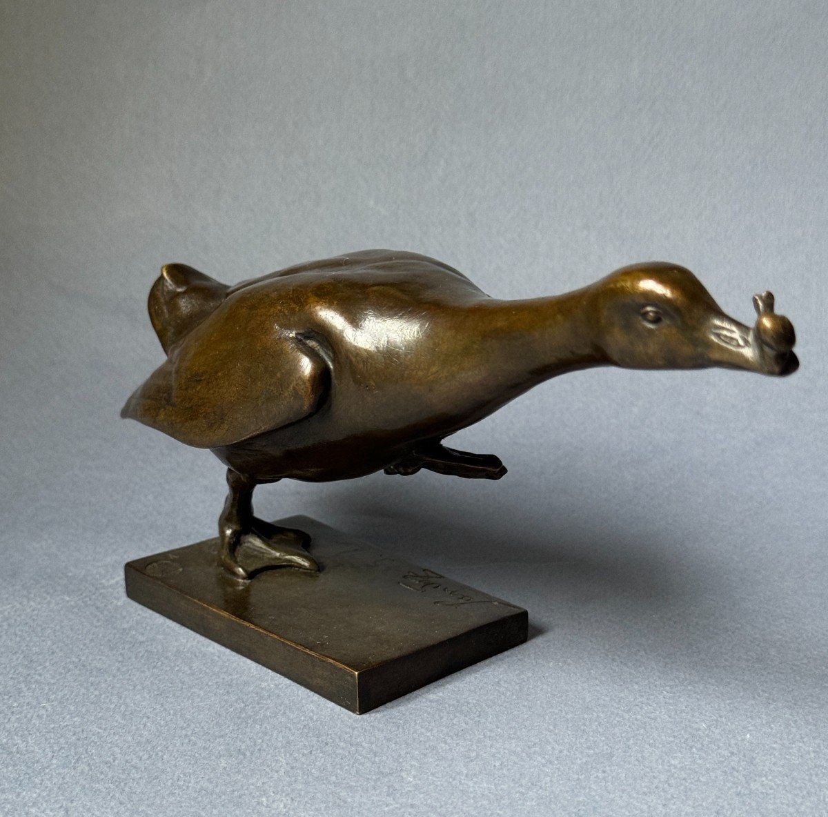 Bronze ArtDeco ''Le pas de l’oie'' Édouard-Marcel SANDOZ (Susse Frères)-photo-3