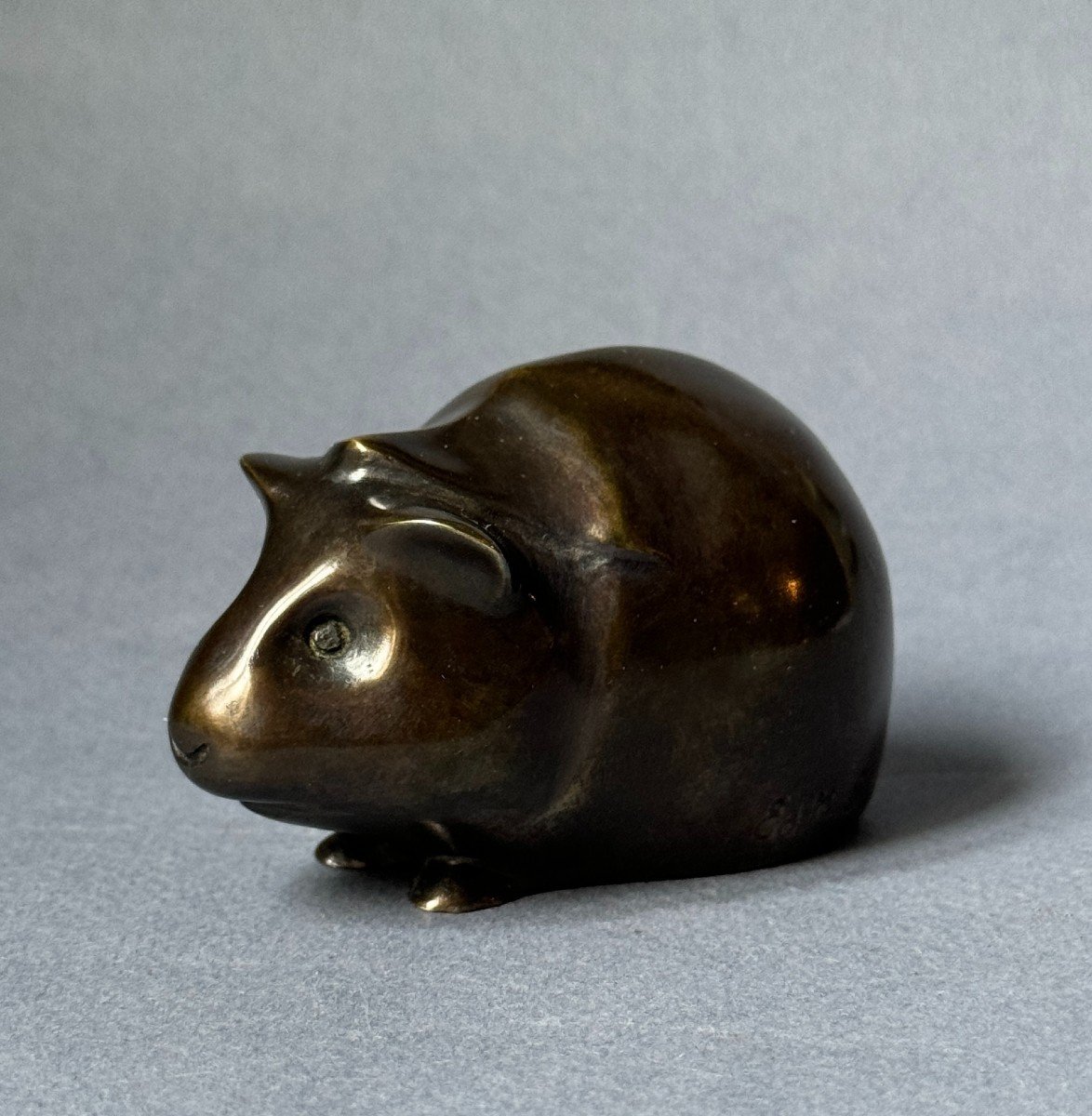 Bronze Artdeco "guinea Pig" édouard-marcel Sandoz (susse Frères)