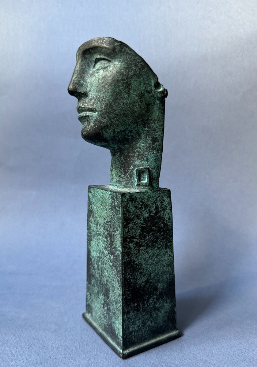 Bronze Sculpture Igor Mitoraj “tindaro” Bust Of A Man -photo-1