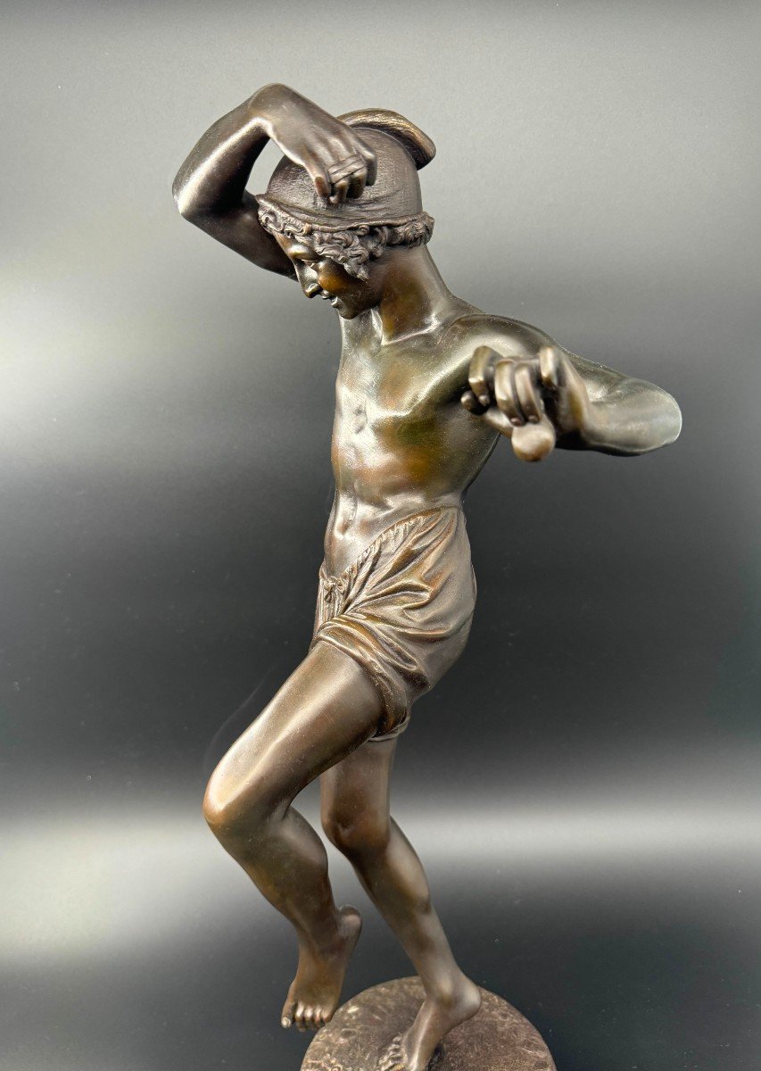 Bronze Sculpture "neapolitan Dancer" Francisque Duret -photo-2