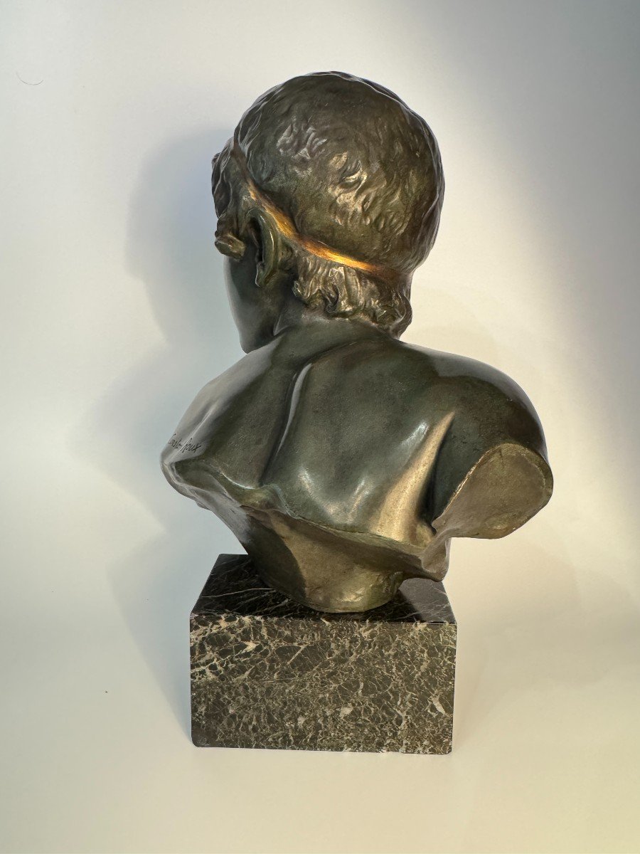 Buste d’Achille en bronze ArtDeco par Constant Roux.-photo-6