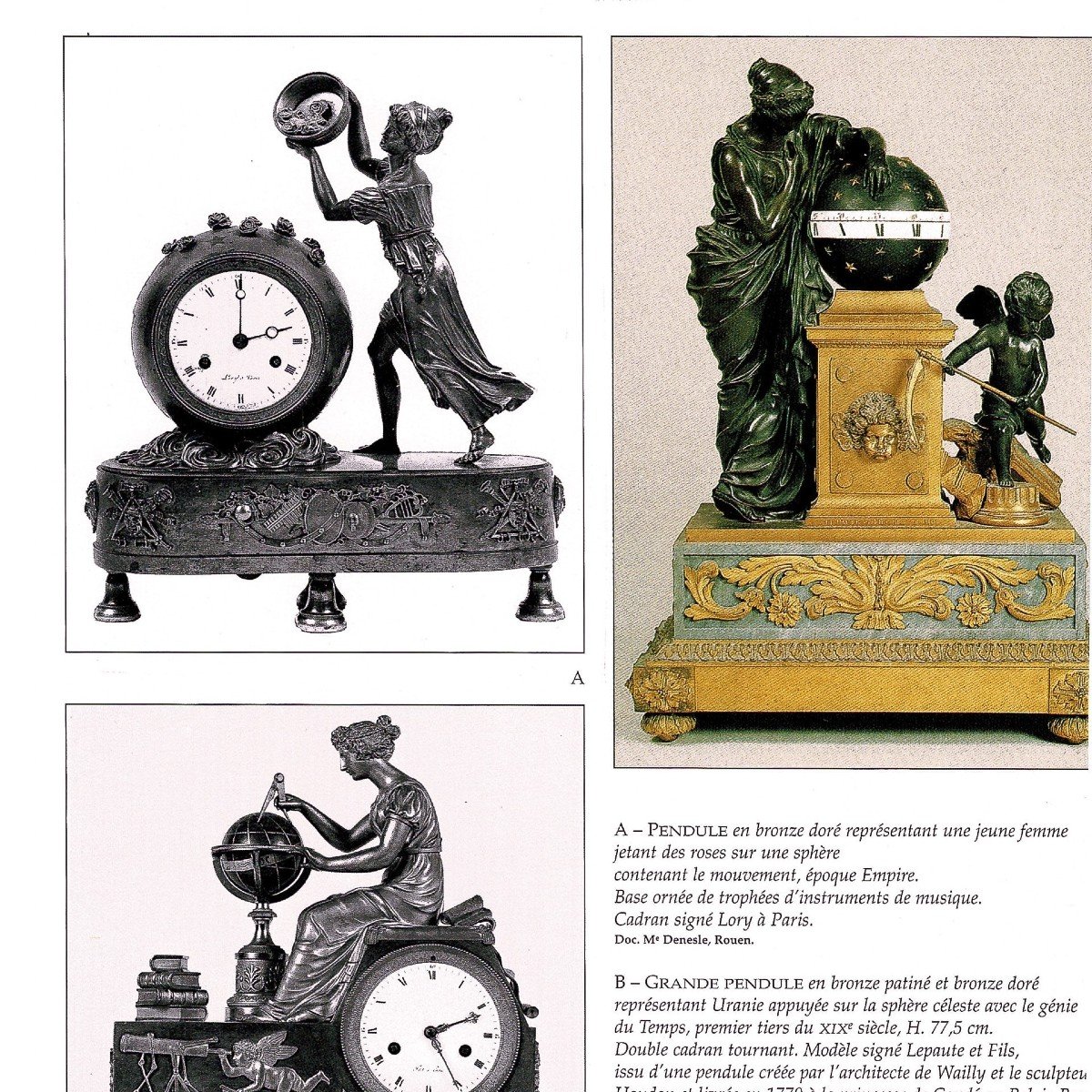 Empire Clock "flora Fertilizing The Universe" With Roses-photo-6