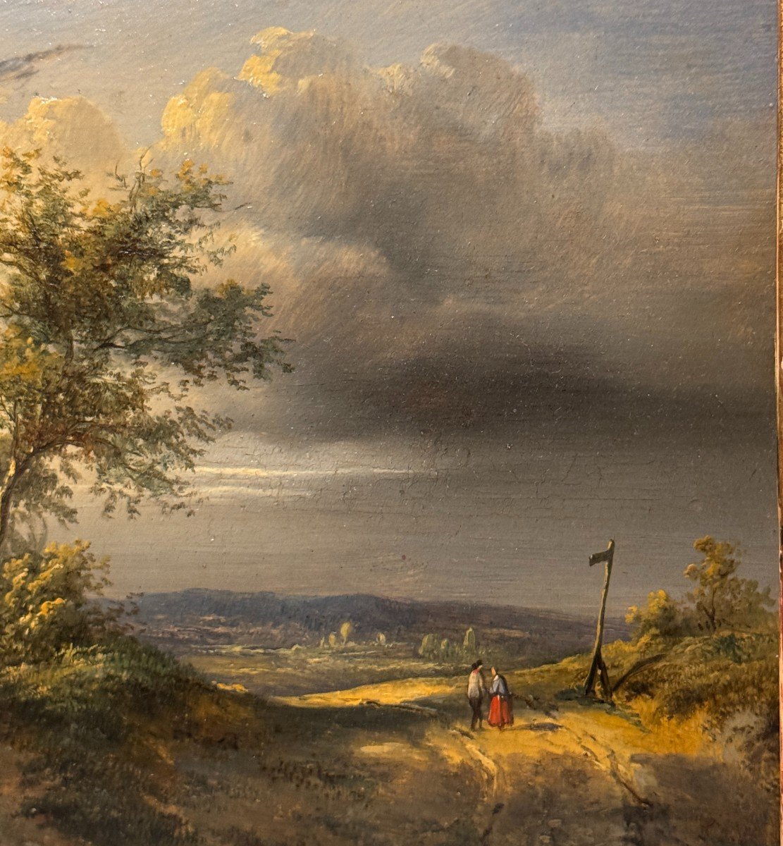 French Romantic School Around 1820 - Landscape Animated With Characters Hsp-photo-1