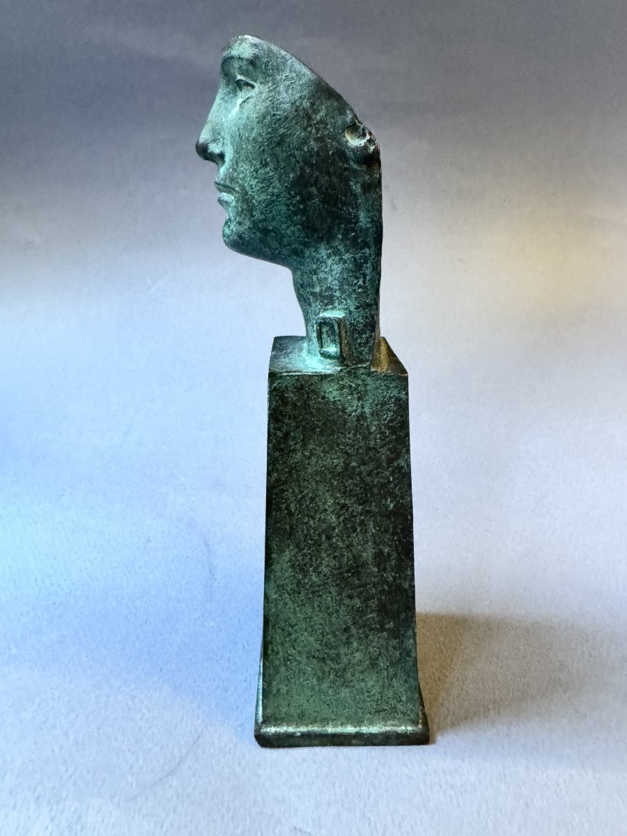 Bronze Sculpture Igor Mitoraj “tindaro” Bust Of A Man -photo-5