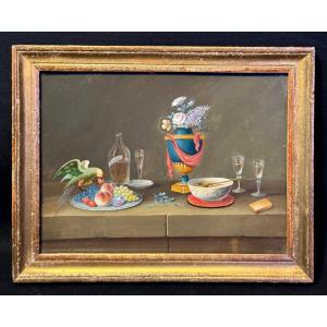  Nature morte par Lelong (Johann Rudolf Feyerabend)