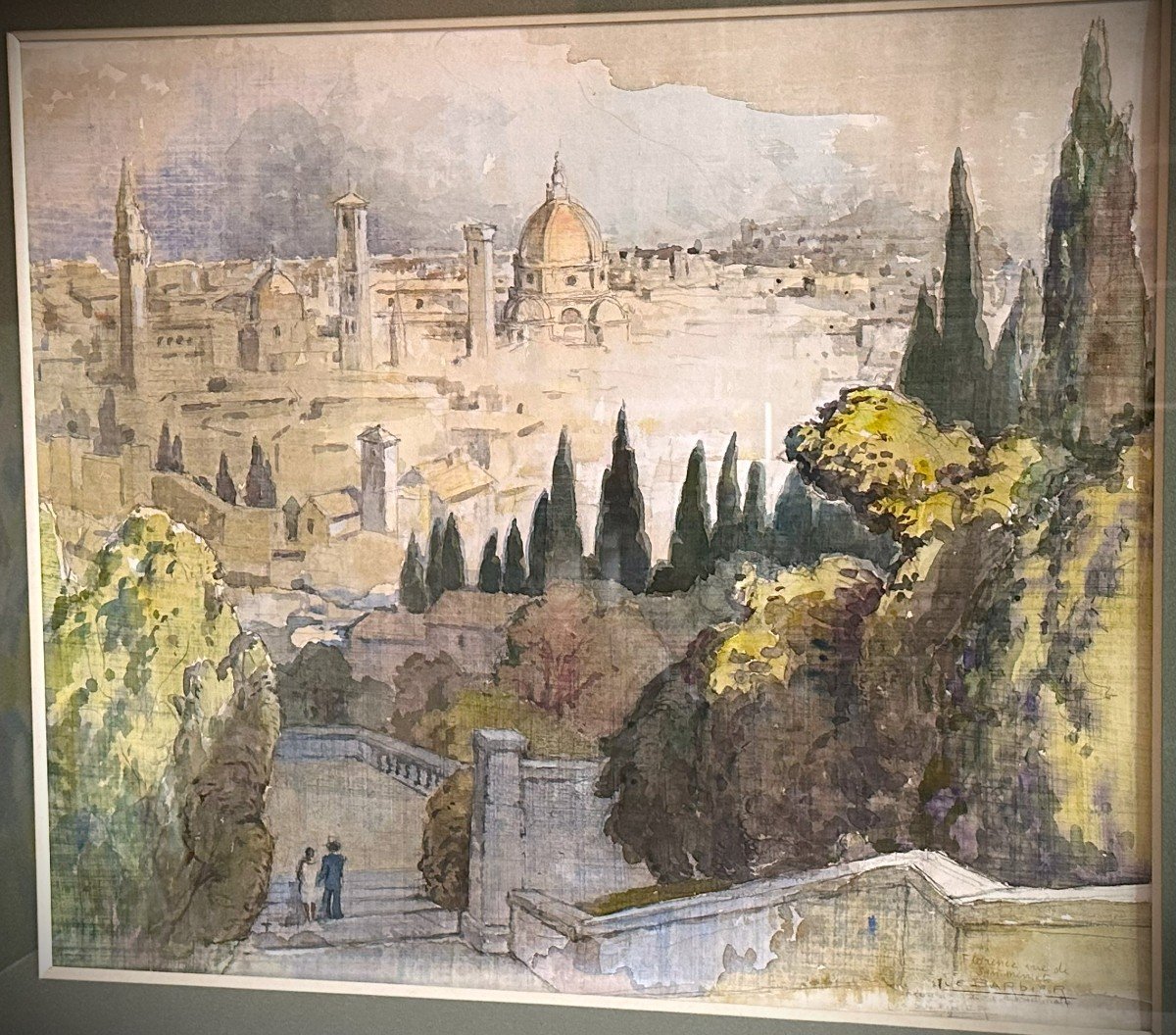 Tableau  De Barbier Vue De Florence