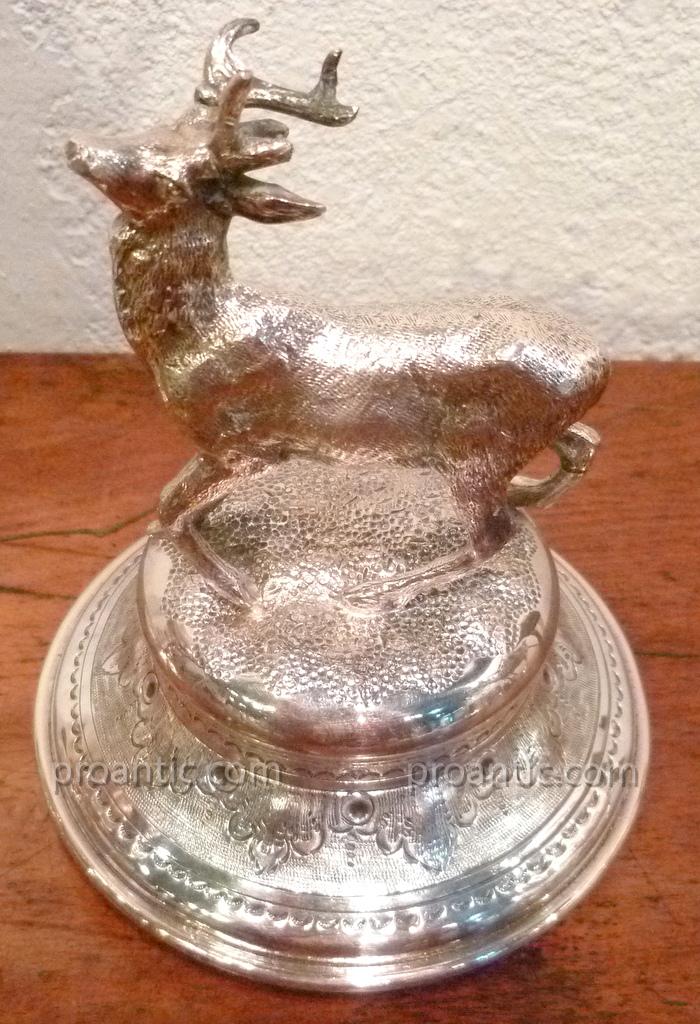 Important Cup Freestanding Silver Metal Nineteenth-photo-7